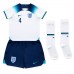 Inghilterra Declan Rice #4 Prima Maglia Bambino Mondiali 2022 Manica Corta (+ Pantaloni corti)